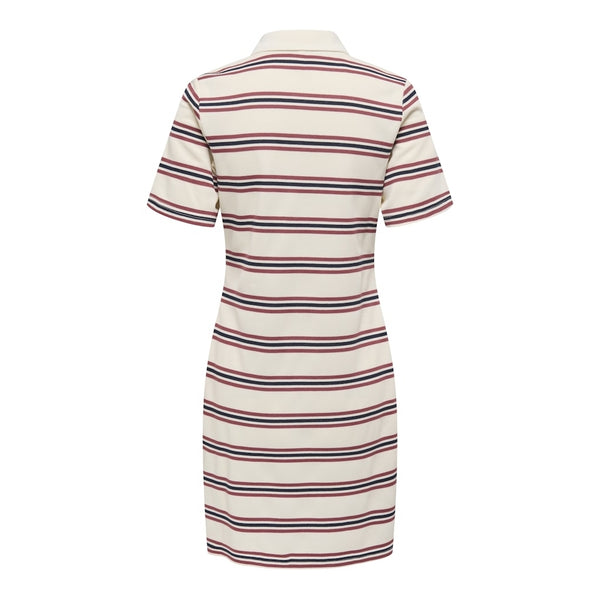 ONLY ONLY dam klänning ONLEVIE Dress Antique White Navy blazer+ruby wine