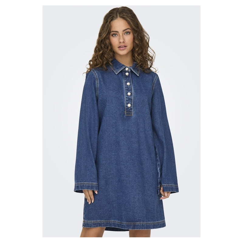 ONLY ONLY dam klänning ONLFREYA Dress Medium blue denim