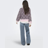 ONLY ONLY dam rullkrage Knit Birch Fig/Cyclamen