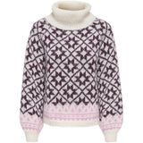 ONLY ONLY dam rullkrage Knit Birch Fig/Cyclamen