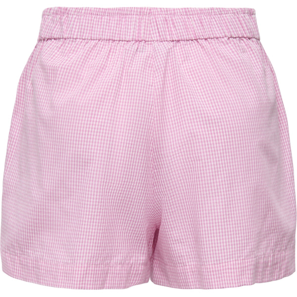 ONLY ONLY dam shorts ONLFILUCCA Shorts Fuchsia Pink Checks W BRIGHT WHITE SMALL