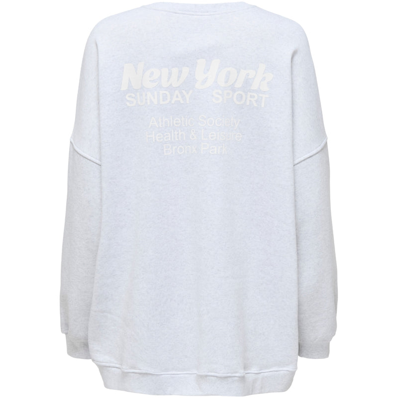 ONLY ONLY dam sweatshirt ONLDAZE Sweatshirt Light Grey Melange New york