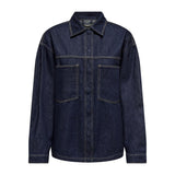 ONLY ONLY dam skjorta ONLEMMIE Shirt Dark Blue Denim