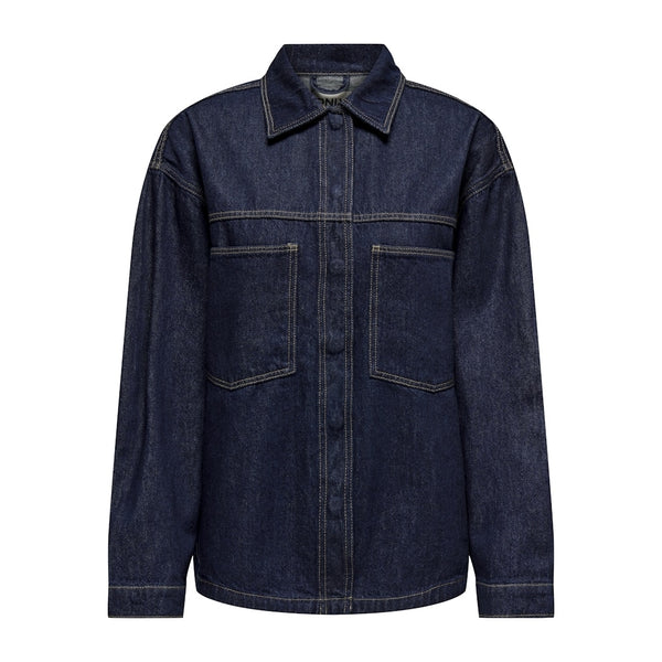 ONLY ONLY dam skjorta ONLEMMIE Shirt Dark Blue Denim