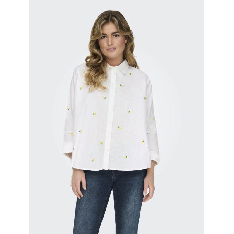 ONLY ONLY dam skjorta ONLNEW Restudsalg Bright White Lemon