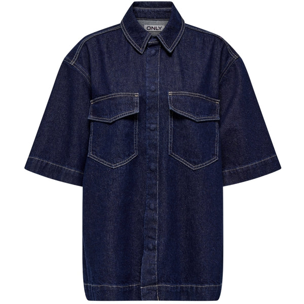 ONLY ONLY dam skjorta ONLSOPHIE Shirt Dark Blue Denim Rinse