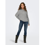 ONLY ONLY dam stickad ONLBAKER Knit Medium grey melange