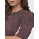 ONLY ONLY dam stickad ONLRICA Knit Rose Brown Melange