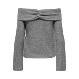 ONLY ONLY dam stickad tröja ONLLYDIA Restudsalg Light Grey Melange