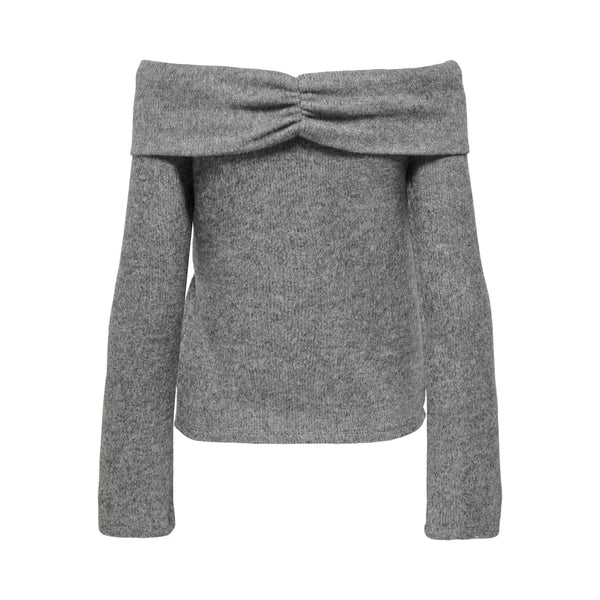 ONLY ONLY dam stickad tröja ONLLYDIA Knit Light Grey Melange