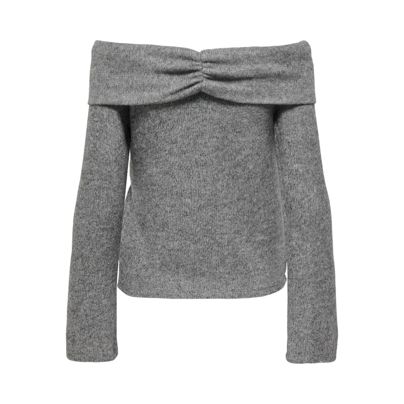 ONLY ONLY dam stickad tröja ONLLYDIA Restudsalg Light Grey Melange