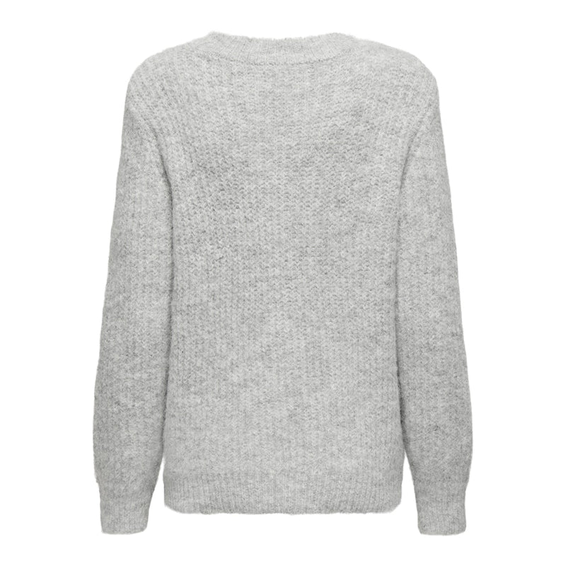 ONLY ONLY dam stickad tröja ONLMAGGIE Knit Light Grey Melange