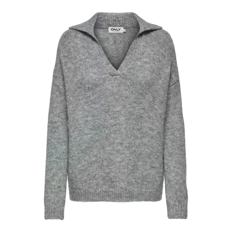 ONLY ONLY dam stickad tröja ONLMAGGIE Knit Light Grey Melange