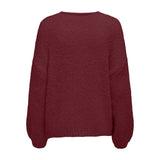 ONLY ONLY dam stickad tröja ONLNORDIC Knit Cabernet