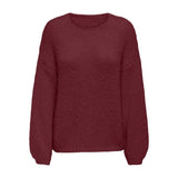 ONLY ONLY dam stickad tröja ONLNORDIC Knit Cabernet