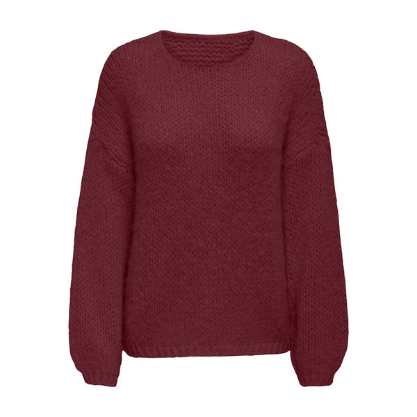 ONLY ONLY dam stickad tröja ONLNORDIC Knit Cabernet