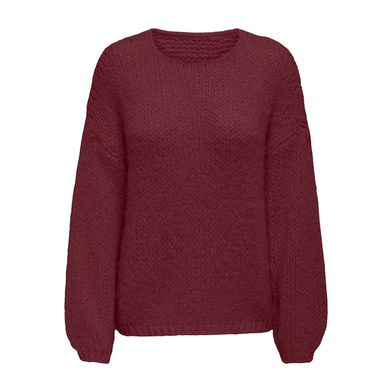ONLY ONLY dam stickad tröja ONLNORDIC Knit Cabernet