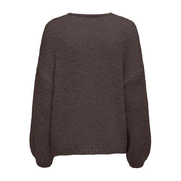 ONLY ONLY dam stickad tröja ONLNORDIC Knit Seal Brown