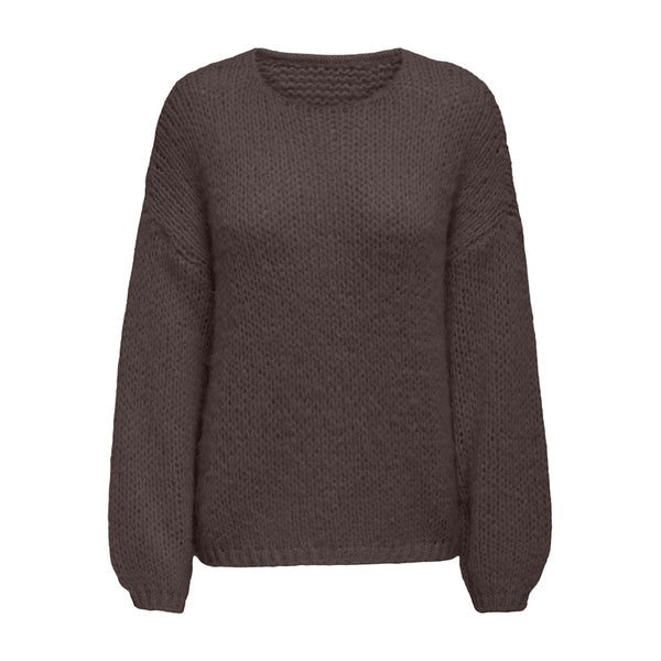 ONLY ONLY dam stickad tröja ONLNORDIC Knit Seal Brown