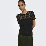 ONLY ONLY dam t-shirt ONLALBA T-shirt Black