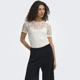 ONLY ONLY dam t-shirt ONLALBA T-shirt Cloud Dancer