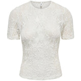 ONLY ONLY dam t-shirt ONLALBA T-shirt Cloud Dancer