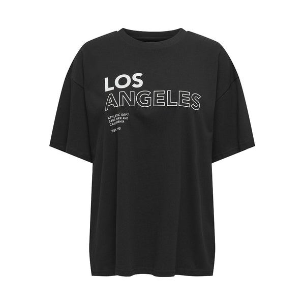 ONLY ONLY dam t-shirt ONLCASSIE T-shirt Black Los angeles + labels brooklyn