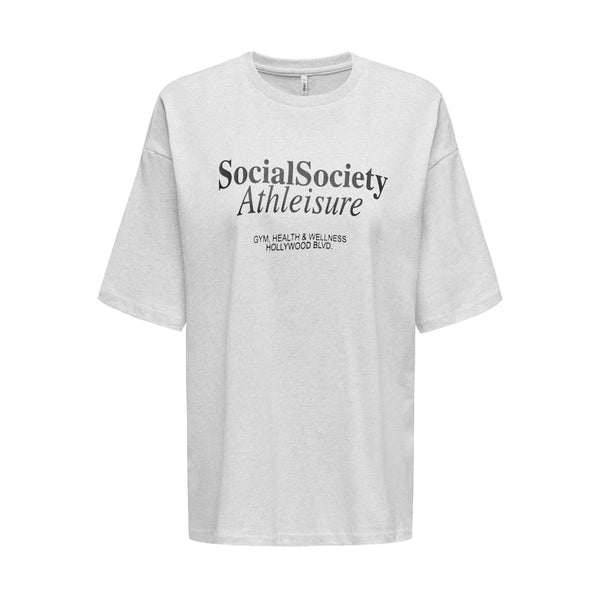ONLY ONLY dam t-shirt ONLCASSIE T-shirt Light Grey Melange Social + labels brooklyn