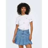 ONLY ONLY dam t-shirt ONLKETTY T-shirt bright white strawberry