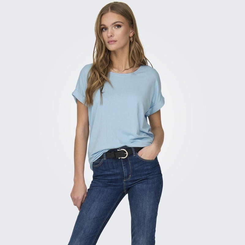 ONLY ONLY dam t-shirt ONLMOSTER Blouse Clear Sky