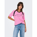 ONLY ONLY dam t-shirt ONLNADINE T-shirt Fuchsia Pink Sporty
