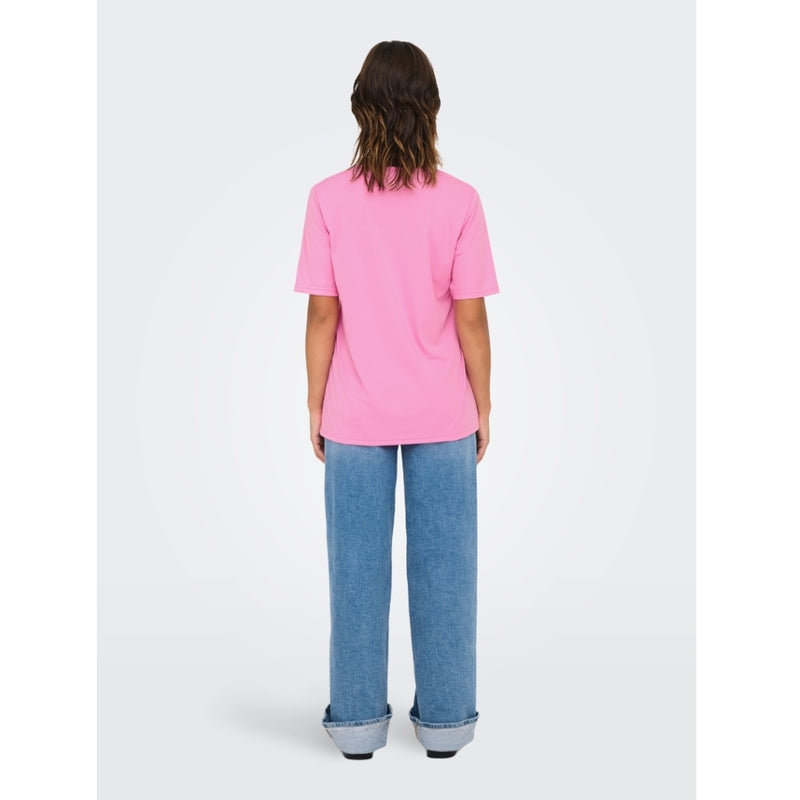 ONLY ONLY dam t-shirt ONLNADINE T-shirt Fuchsia Pink Sporty