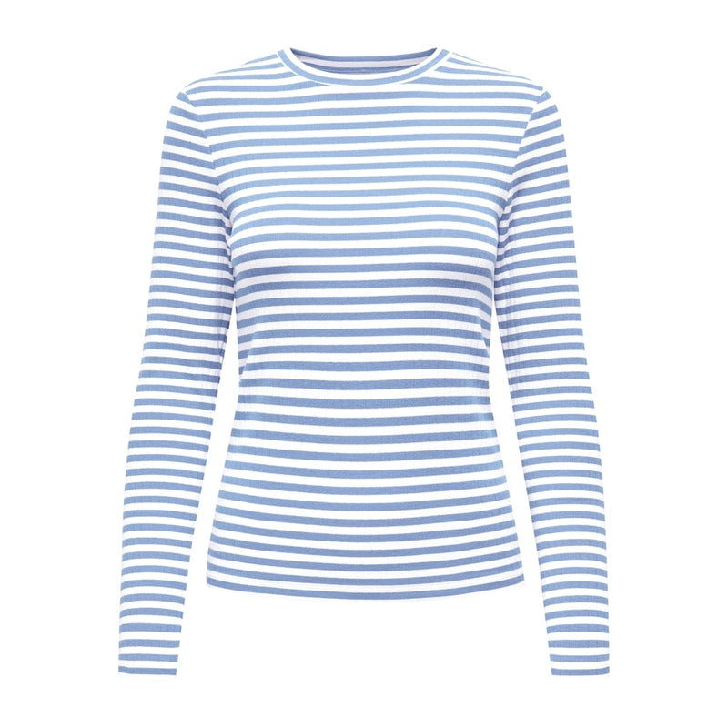 ONLY ONLY dam top ONLAIDA T-shirt long sleeves Provence White