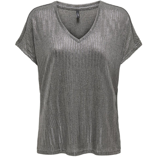 ONLY ONLY dam top ONLMIRANDA Top Dark Grey Melange Gun metallic