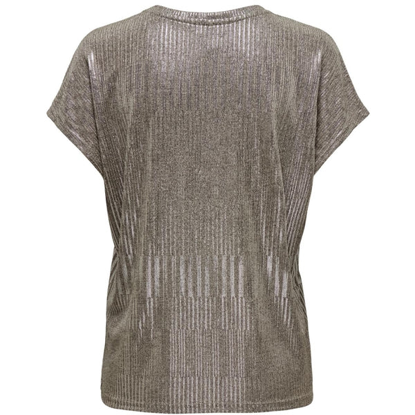 ONLY ONLY dam top ONLMIRANDA Top Humus Melange + silver metallic