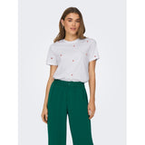 ONLY ONLY dam t-shirt ONLKETTY T-shirt Bright White HEART