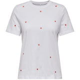 ONLY ONLY dam t-shirt ONLKETTY T-shirt Bright White HEART