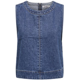 ONLY ONLY dame top ONLDORSI Top Medium blue denim