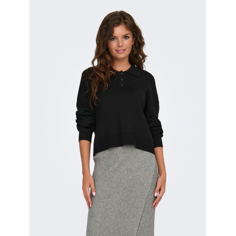 ONLY ONLY dame topp ONLLUCY Knit Black