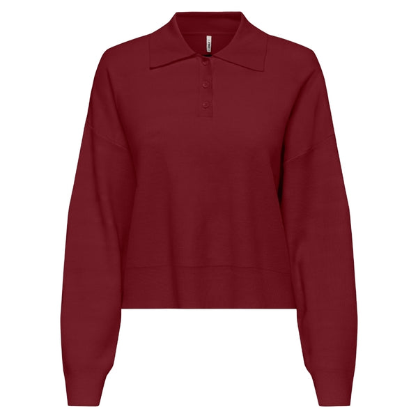 ONLY ONLY dame topp ONLLUCY Knit Cabernet