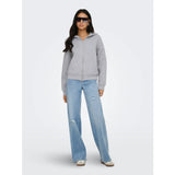 ONLY ONLY dam huva ONLNAOMI Sweatshirt Light Grey Melange