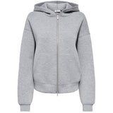 ONLY ONLY dam huva ONLNAOMI Sweatshirt Light Grey Melange