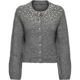 ONLY ONLY kvinnors kofta ONLMiggie Knit Medium grey melange