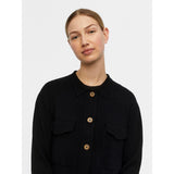 .Object Object stickad cardigan OBJNOELLE Restudsalg Black