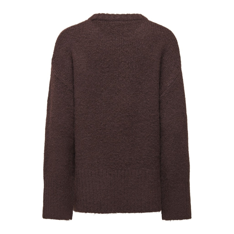 ONLY Only dam stickad tröja ONLMAGGIE Knit Seal Brown