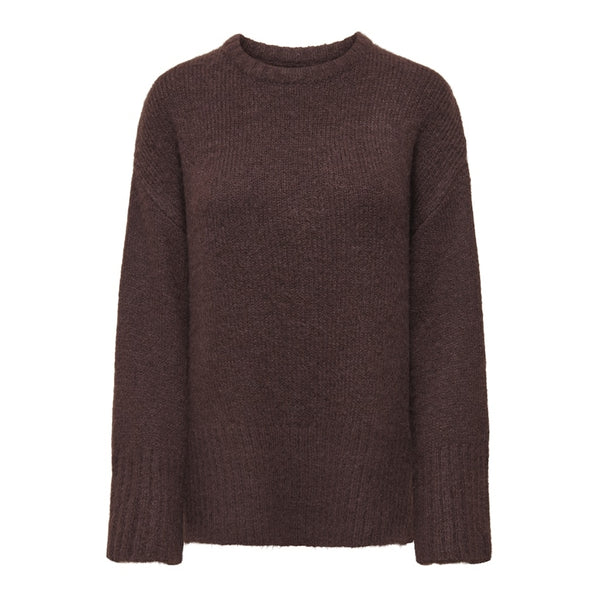 ONLY Only dam stickad tröja ONLMAGGIE Knit Seal Brown