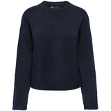 ONLY Only dam stickad tröja ONLSIMONI Pullover Night Sky