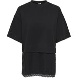 ONLY Only dam topp ONLMEXA T-shirt Black