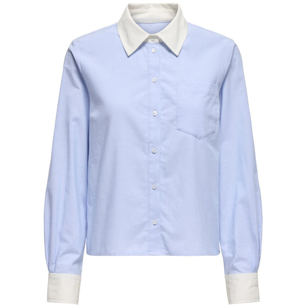 ONLY Only dam skjorta ONLPARIS Shirt Cashmere Blue