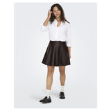 ONLY Only damkjol ONLLUNA Skirt Black Coffee